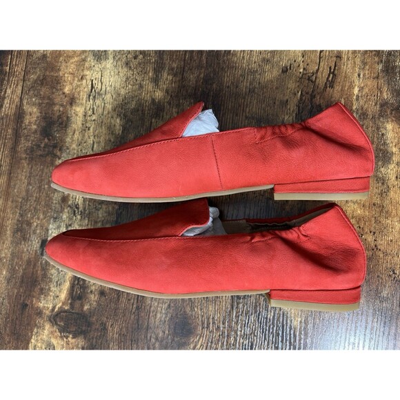 Eileen Fisher Women’s Loafers Size 8 Red Slip On Shoes Square Toe NWOB - Picture 6 of 10